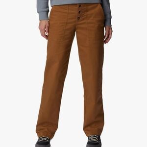 COLUMBIA -“Holly Hideaway” Cotton Pants/Camel Brown/Straight Leg size 6